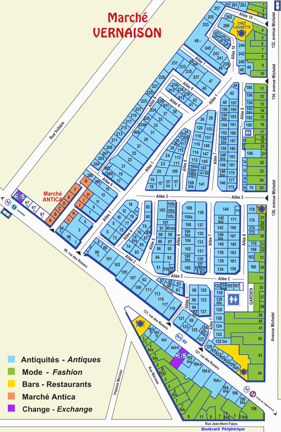 Map of Vernaison